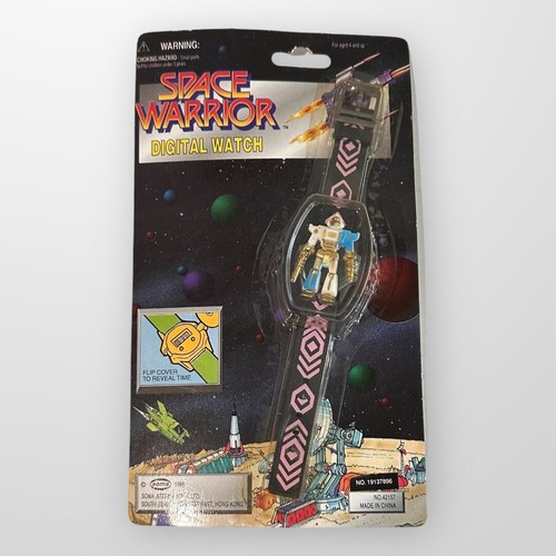 90s Soma Space Warrior Digital Watch Toy Robots Hong Kong RARE Collectable NOS - Picture 4 of 5