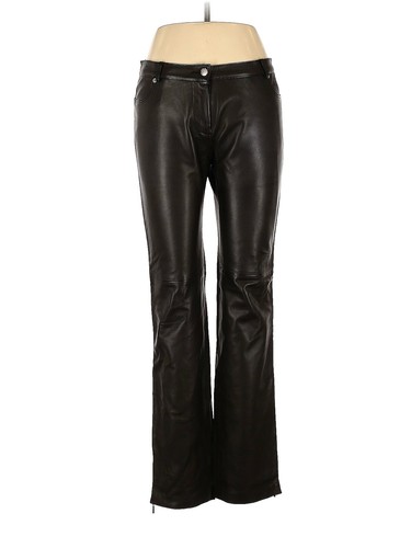 PLEIN SUD Black Leather Gold Metal Buckle Waist Women Women\'s Belt Plein Sud Jeans Vintage Brown Leather Gold Eagle Buckle Belt main image 4