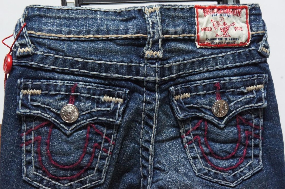 【美品】希少 TRUE RELIGION BILLY SUPRE T True Religion BILLY SUPER T with Iconic Super T Stich Jeans