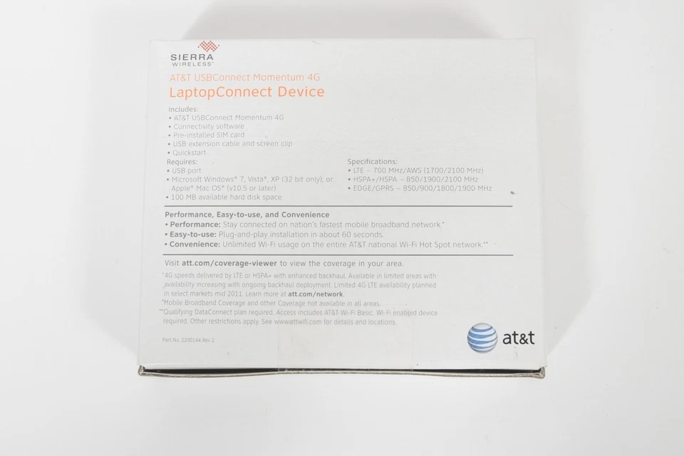 AT&T USB Connect Momentum 4G – Sierra Wireless Laptop Modem Device Aircard - Image 3 of 4