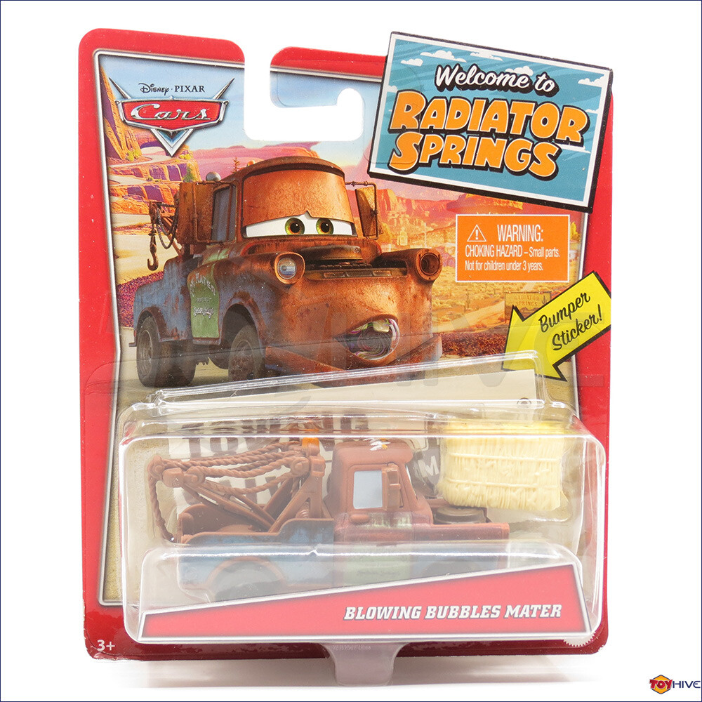 Disney Pixar Cars Blowing Bubbles Mater Welcome to Radiator