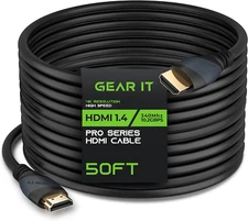 50ft HDMI Cable - 4K, 3D Video, ARC, Audio Return Channel, High-Speed Ethernet