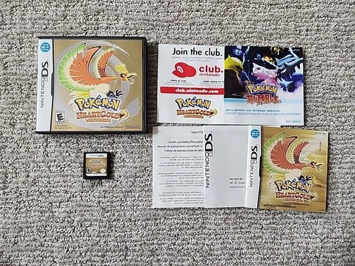 Pokemon HeartGold Version Nintendo DS 100% Complete CIB Authentic BEAUTIFUL!
