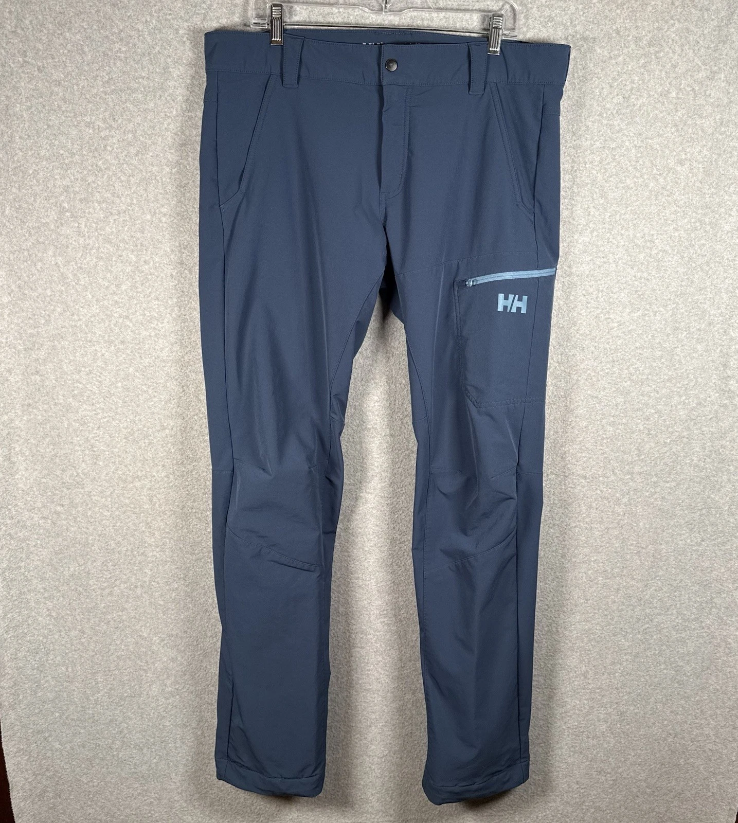 Helly Hansen Vanir Brono Pants Mens Medium Blue Hiking Outdoor Softshell L