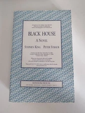 Stephen King, Peter Straub BLACK HOUSE  Advanced Readers Copy. Uncorrected proof