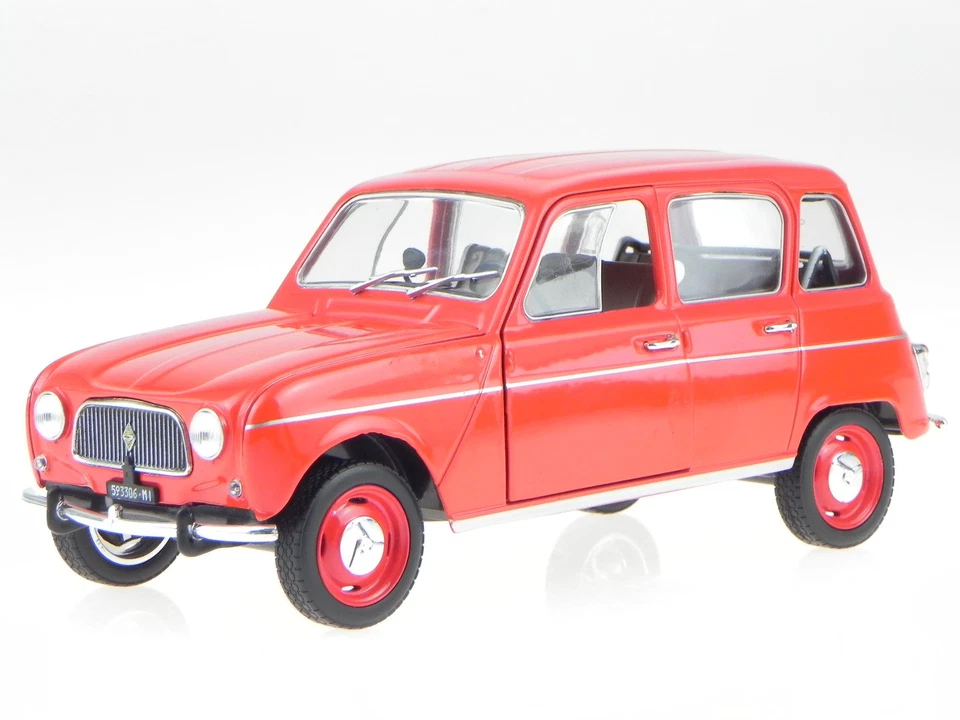 Renault 4 R4 L rot Modellauto Leo 1:24 - Bild 3 von 4