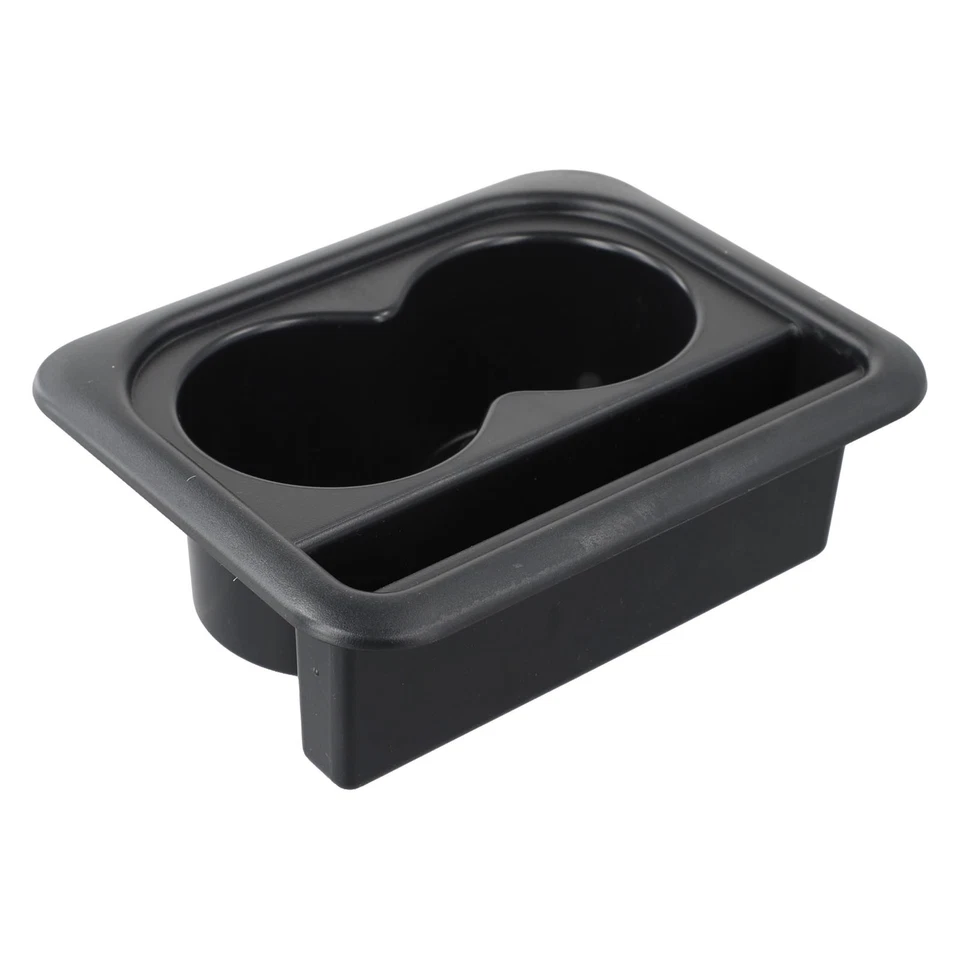 Matte Car Armrest Box Storage Pad with Cup Holder and Card Storage ABS Plastic - Image 3 of 4