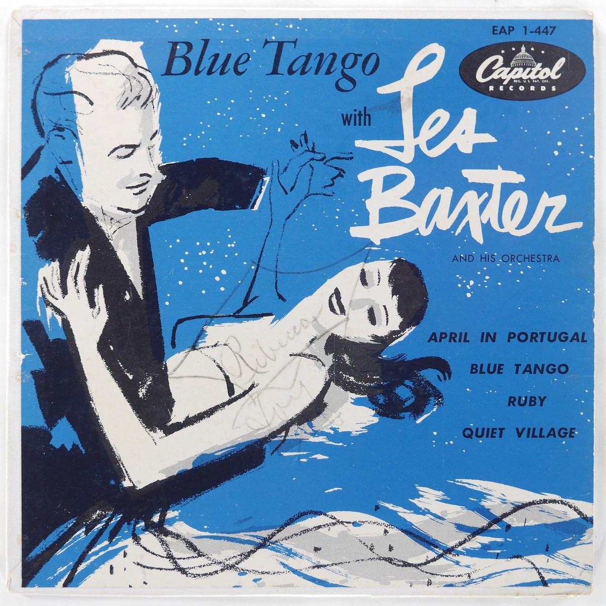 LES BAXTER Blue Tango CAPITOL EAP 1-447 VG 45 RPM 1952 Easy