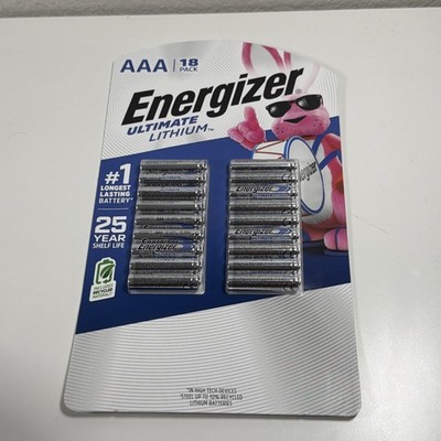 New Energizer Ultimate Lithium AAA Batteries Triple A 18 Pack EXP 2050 Sealed