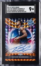 2024 TOPPS CHROME CERTIFIED ROOKIE AUTOS TERRENCE SHANNON JR. #/25 SGC 9