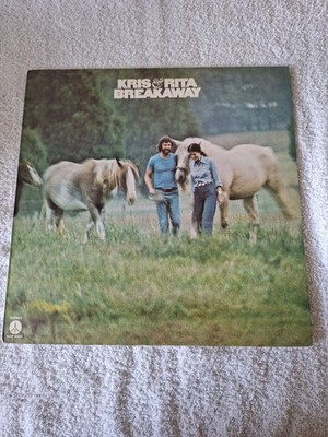 Kris Kristofferson & Rita Coolidge - Breakaway Vinyl LP 1ST PRESS TESTED EX