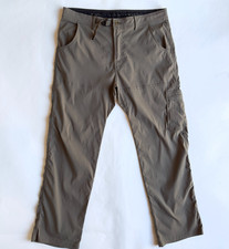 Prana Stretch Zion Pants II-Belted Lightweight Hiking Pant-Men's XL x 32L-Brown