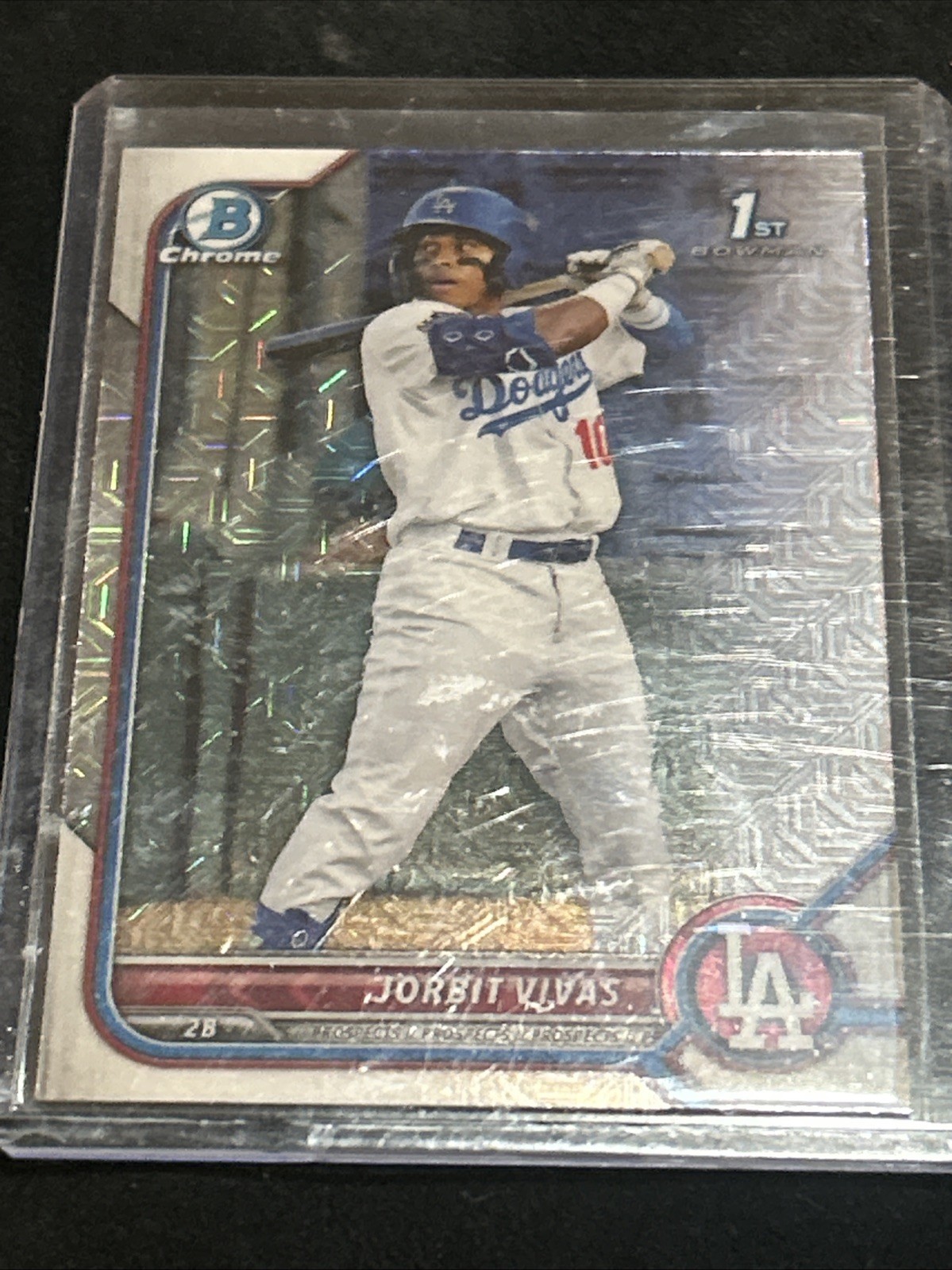 2022 Bowman - Chrome Prospects Jorbit Vivas #BCP-24 Mojo Refractor (RC)