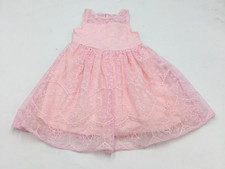 Rare Editions Little Girls Embroidered Dress in Pink Size 4T/4
