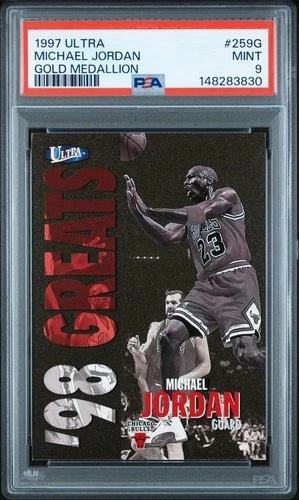 1997-98 Fleer Ultra 98 Greats Gold Medallion #259G Michael Jordan PSA 9 MINT