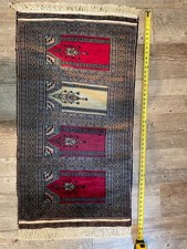 2'2" x 4'2" Pakistan Prayer Rug - 1950s - Hand Knotted in Pakistan - 100 Wool