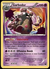 Garbodor 57/122 Holo Rare BREAKpoint Pokemon Heavily Played