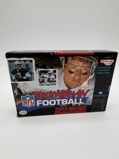 Troy Aikman NFL Football Super Nintendo SNES game Complete w/box, manual