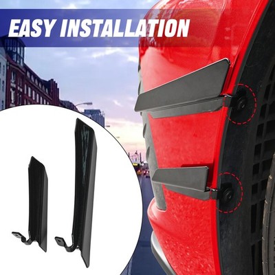 Front Bumper Side Canards Guards For Corvette C8 Stingray Z51 2020-2024 CT