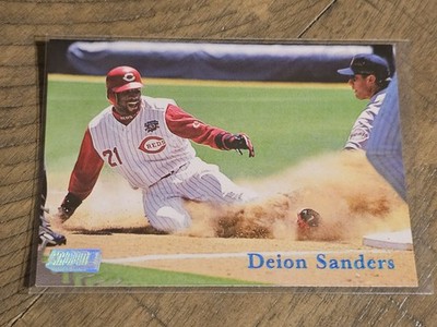 1998 Stadium Club #225 Deion Sanders Cincinnati Reds Nmmt