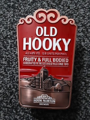 Hook Norton New Old Hooky Metall Pumpclip komplett fruchtig & vollkörperig Hausbar