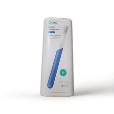 Quip Toothbrush Blue Plastic Sonic Vibrating Bristles Battery Powered New/Sealed