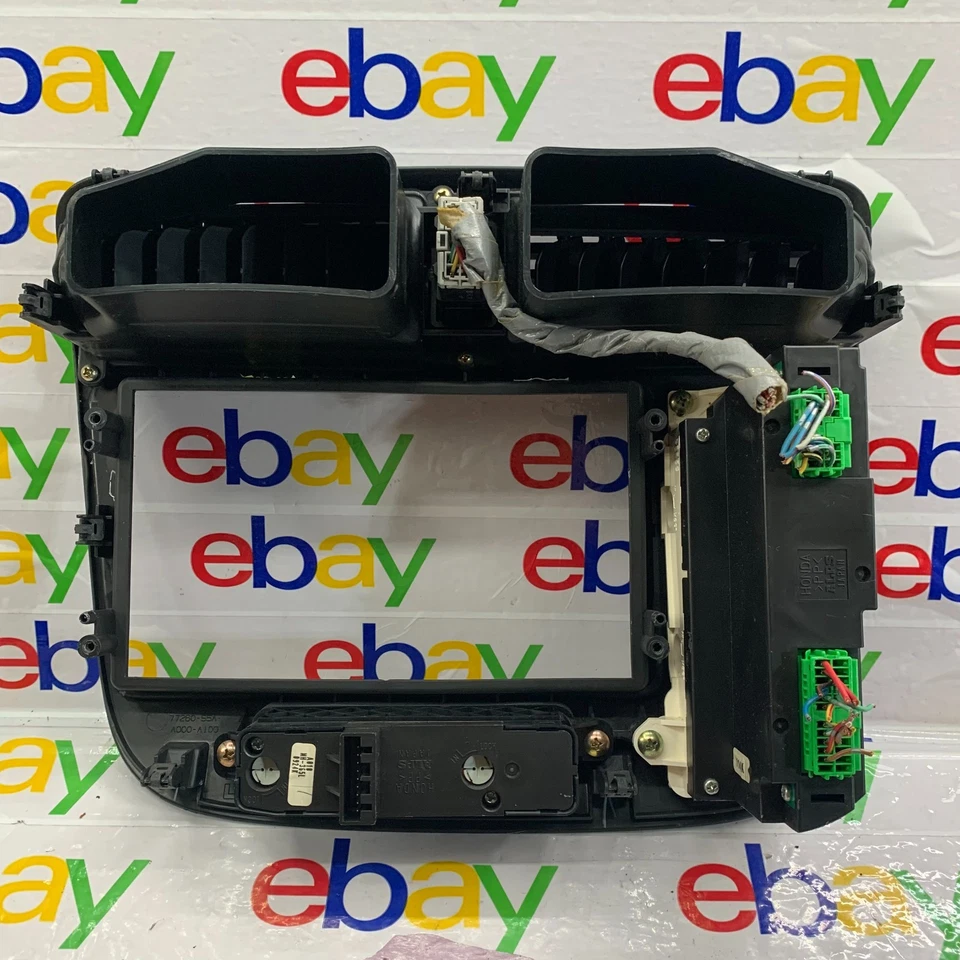 Honda Civic 2001-2005 radio embellecedor bisel control de clima tablero negro OEM 02 03 04 Foto 2 de 4