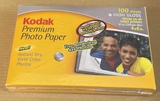 KODAK Premium Photo Paper 4X6 High Gloss Instant Dry 100 Sheets - Sealed