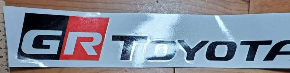 TOYOTA GR GAZOO Racing Sticker Decal Black and Red Approx 6cm x 90cm JAPAN Foto 4 de 4