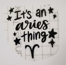 Aries Vinyl Decal Funny Zodiac Sticker Car Window Laptop Decal 3 inch