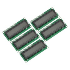 5Pcs LCD 1602 Display Module 5V, Grey Display Screen Backlight 16x2 72x24mm