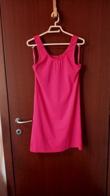 Joyful Baumwoll Tanktopkleid Fuchsia