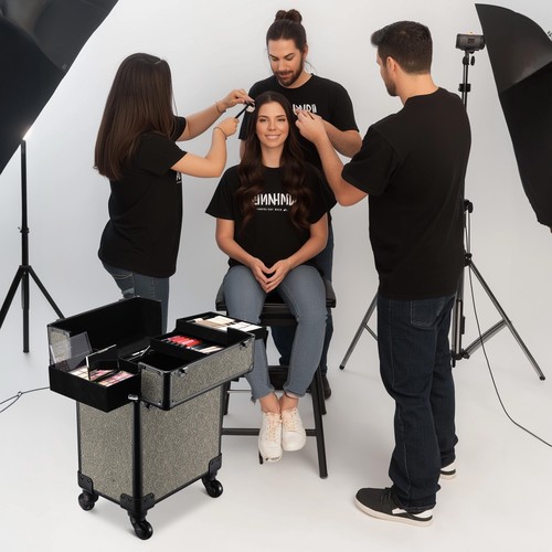 Byootique 3 Piezas Maquillaje Tren Estuches Cosméticos Organizador Kit Rococó GainsBoro - Imagen 8 de 9