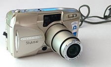 Olympus Gold Stylus Zoom 80 35mm Point Shoot Film Camera Tested Battery Inc