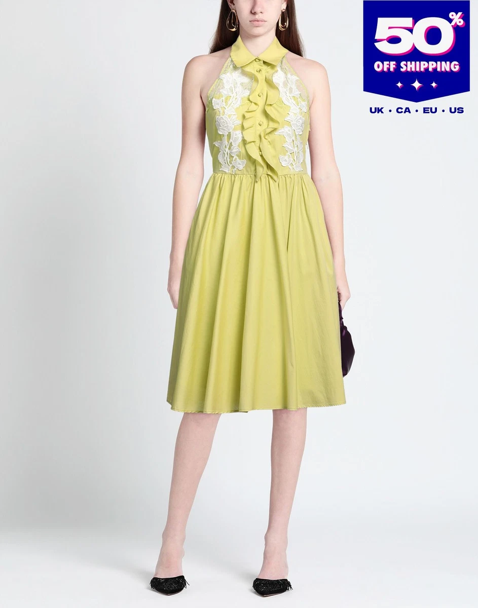 slim fit dress slacks Blumarine A/W 2001 Metallic Gold Guipure Lace Dress – Sweet Disorder Vintage