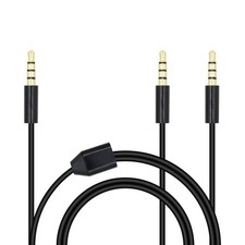 Xilaghy 3.5mm Headphone Splitter 1 to 2-Ways 1/8" TRRS 4-Pole Gold 2M