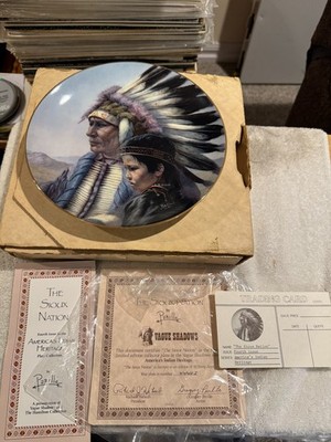 1987 THE SIOUX NATION PLATE PERILLO 1ST ISSUE - VERY GOOD!!!