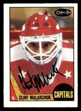 1987 OPC O-Pee-Chee Hockey #246 Clint Malarchuk Signed Autograph (no COA)