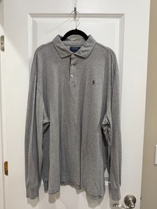 Rare Ralph Lauren Mens Top Long Sleeve Collared 1/2 Button SZ 2XL