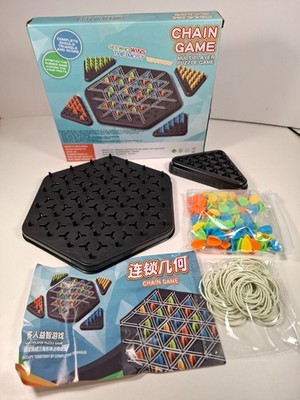 NEU Kettendreieck Spiel interaktives Wirbelspiel Dreieck Schach Brettspiel UK Versand
