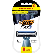 Flex 3 Disposable Razors for Men, Great Razors for a Smooth and Comfortable Shav