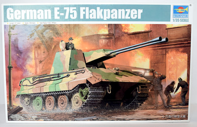 Trumpeter 01539 1/35 German E-75 Flakpanzer inner bags sealed!!