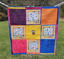 NEW Handmade Baby Boy Girl Crib Quilt Blanket 47x48" Machine Quilted Bee Floral
