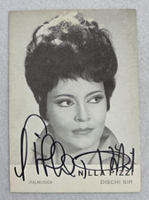 nilla pizzi cartolina autografo dedica 1964 dischi sir