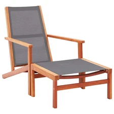  Garden Chair Grey Solid eucalyptus wood Medium Foldable