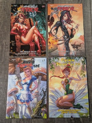 Zenescope John Royle Lot of 4 Comics  Keres Alice Tinkerbell Grimm Tales VF/NM
