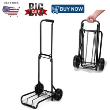 Folding Luggage Cart Hand Truck Dolly Cart Portable Luggage Cart Trolley Moving