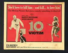 10th Victim (1965) Original 22x28 Half Sheet (A)