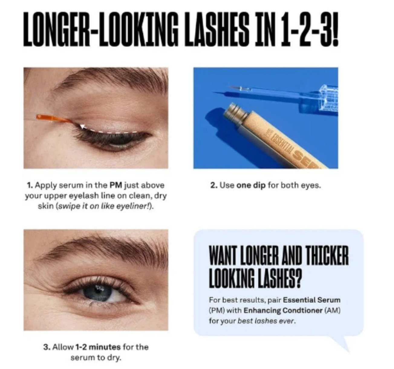 Essential Lash Serum 0.07 fl oz / 2ml 3 Month Supply