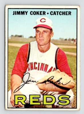 1967 Topps Card, #158 Jim Coker, Cincinnati Reds